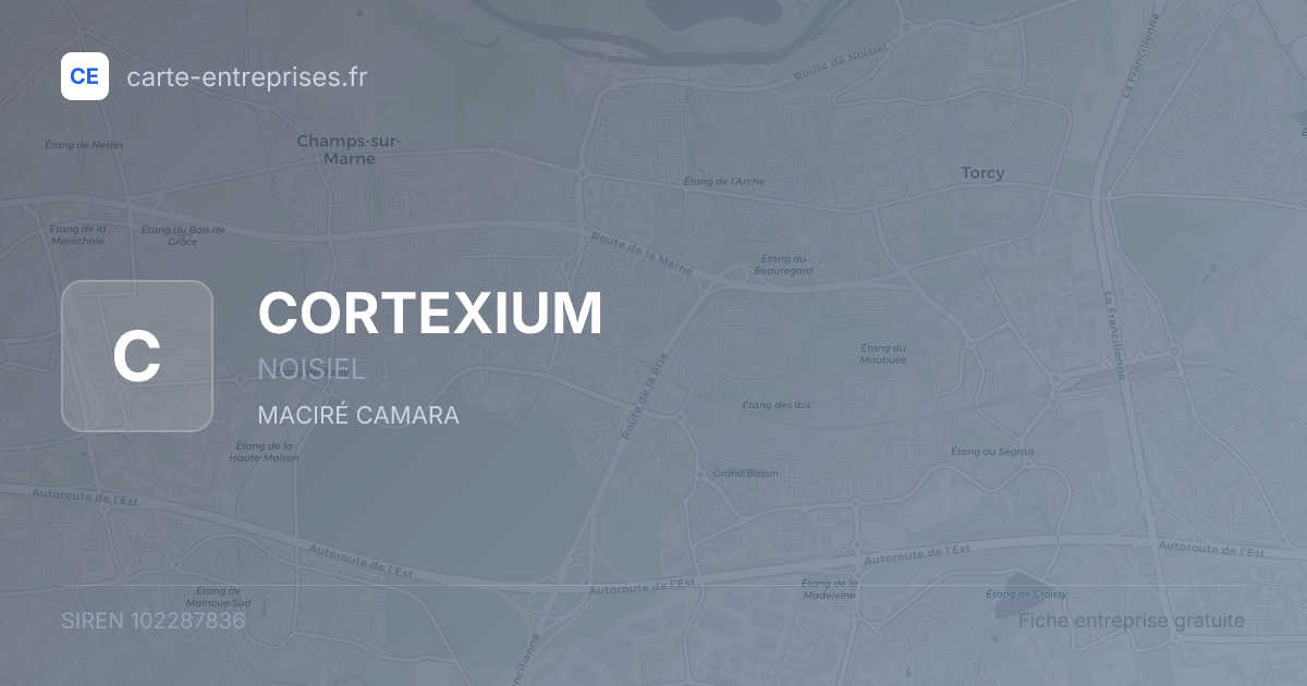CORTEXIUM — 102287836 — fiche entreprise