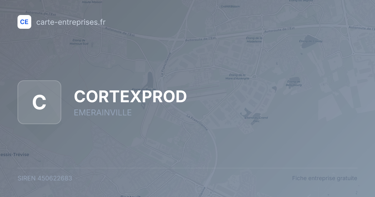 CORTEXPROD — 450622683 — fiche entreprise