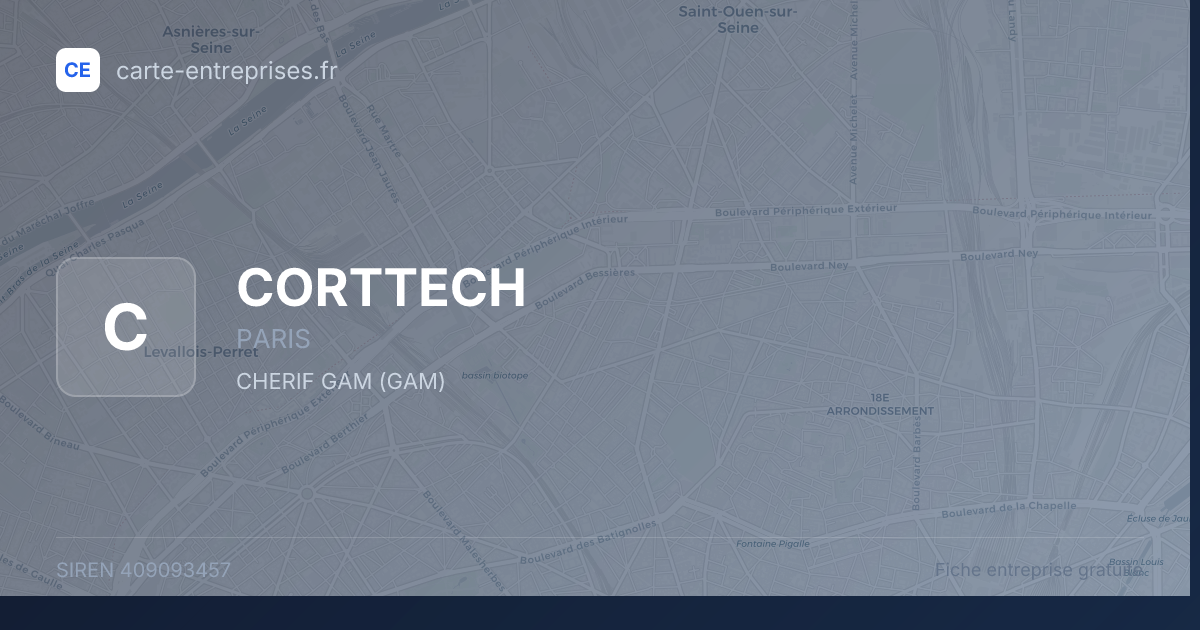 CORTTECH — 409093457 — fiche entreprise