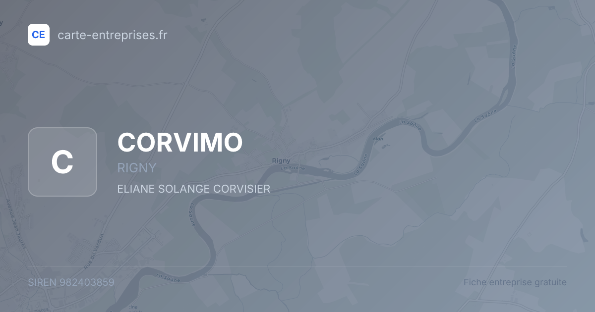 CORVIMO — 982403859 — fiche entreprise