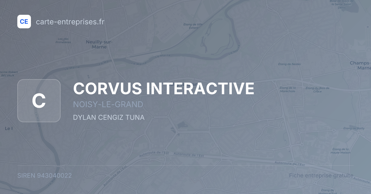 CORVUS INTERACTIVE — 943040022 — fiche entreprise