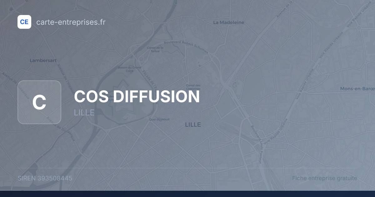 COS DIFFUSION — 393508445 — fiche entreprise