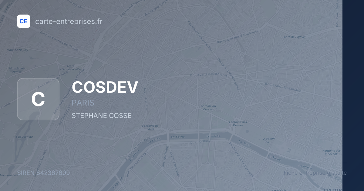 COSDEV — 842367609 — fiche entreprise