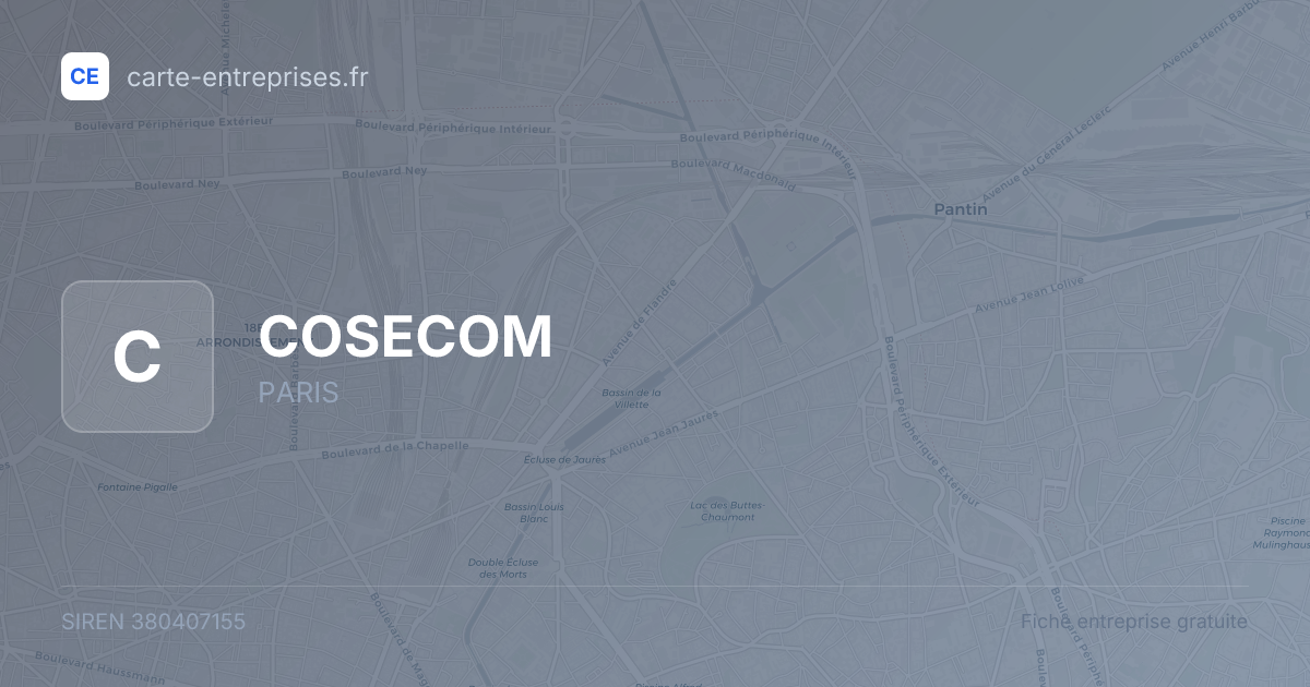 COSECOM — 380407155 — fiche entreprise