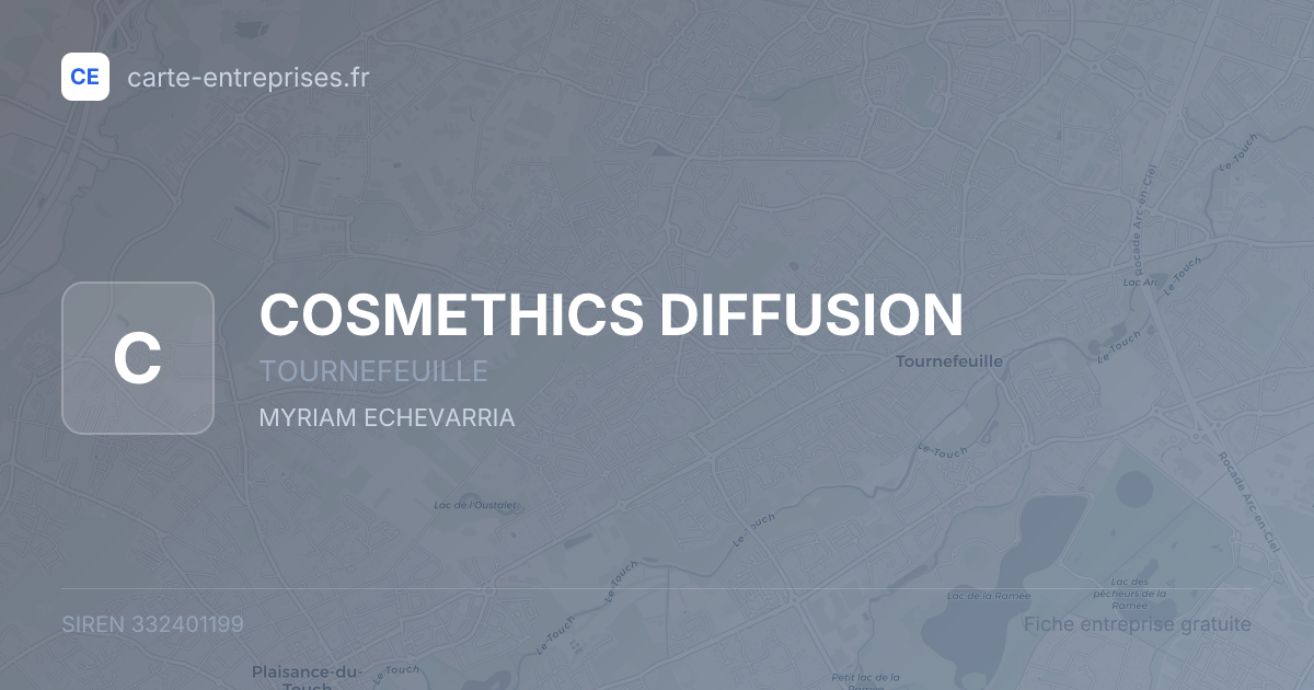 COSMETHICS DIFFUSION — 332401199 — fiche entreprise