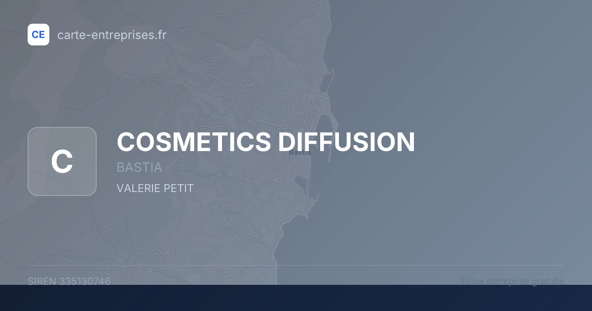 COSMETICS DIFFUSION — 335130746 — fiche entreprise