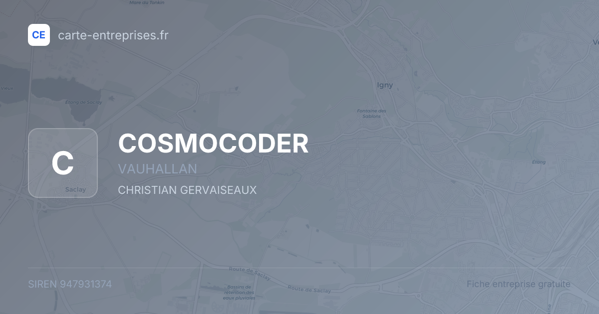 COSMOCODER — 947931374 — fiche entreprise