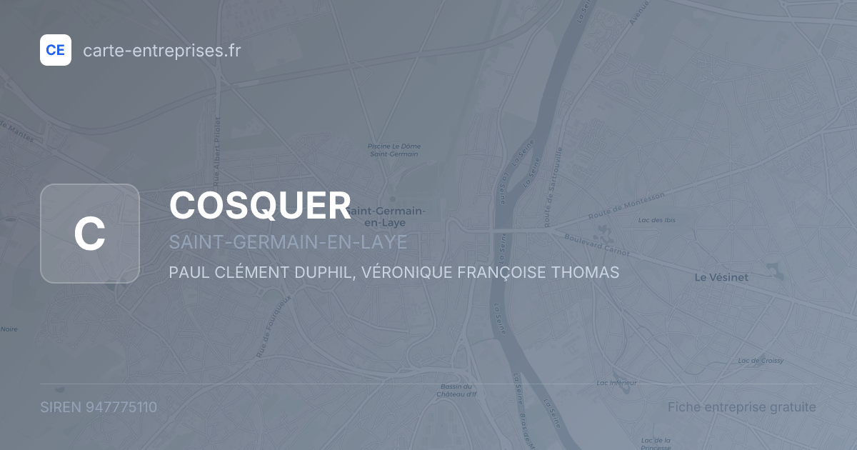 COSQUER — 947775110 — fiche entreprise