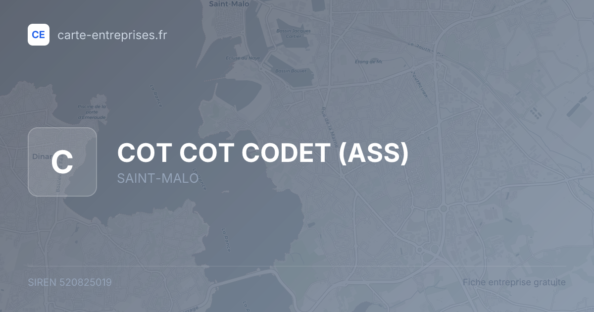 COT COT CODET (ASS) — 520825019 — fiche entreprise