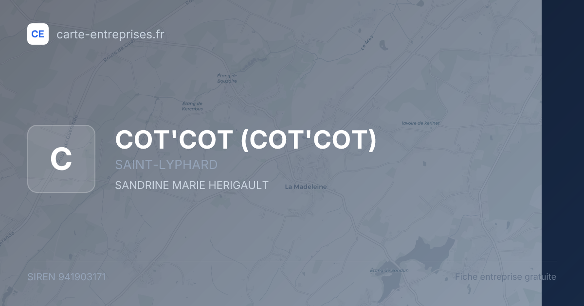 COT'COT — 941903171 — fiche entreprise