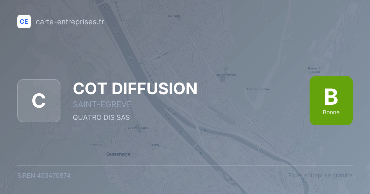 COT DIFFUSION — 453470874 — fiche entreprise