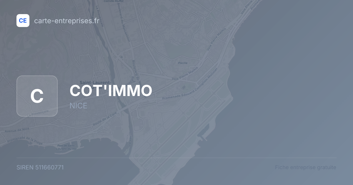 COT'IMMO — 511660771 — fiche entreprise
