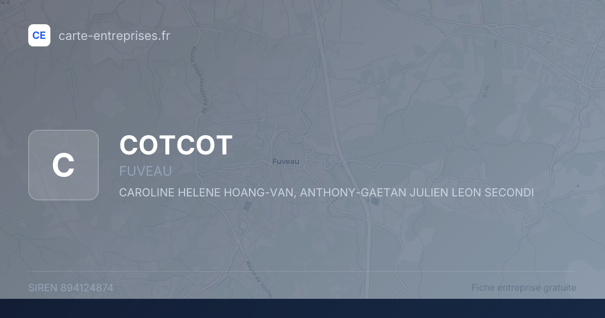 COTCOT — 894124874 — fiche entreprise