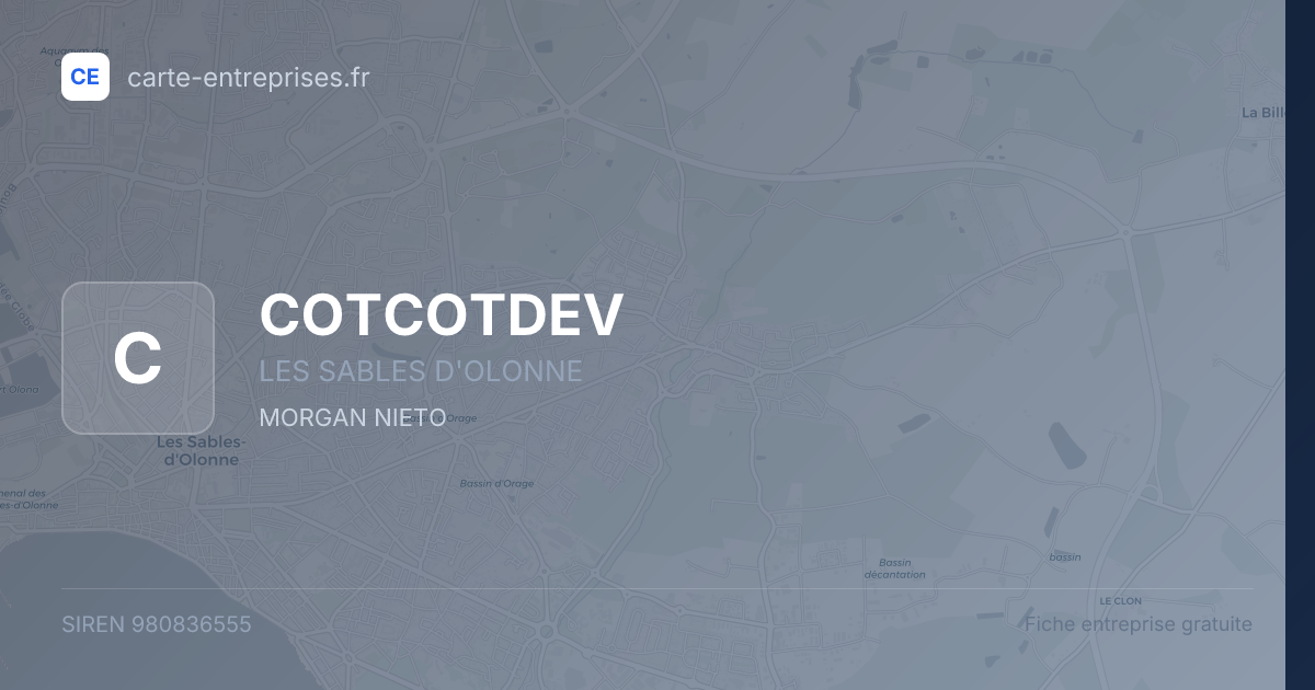 COTCOTDEV — 980836555 — fiche entreprise