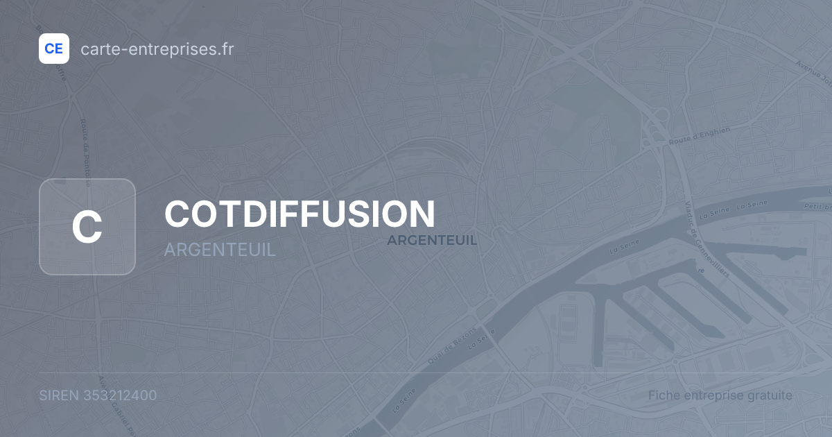 COTDIFFUSION — 353212400 — fiche entreprise