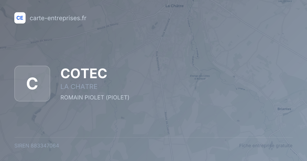 COTEC — 883347064 — fiche entreprise