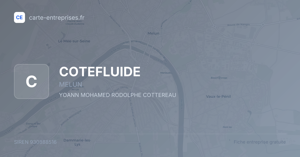 COTEFLUIDE — 930888516 — fiche entreprise