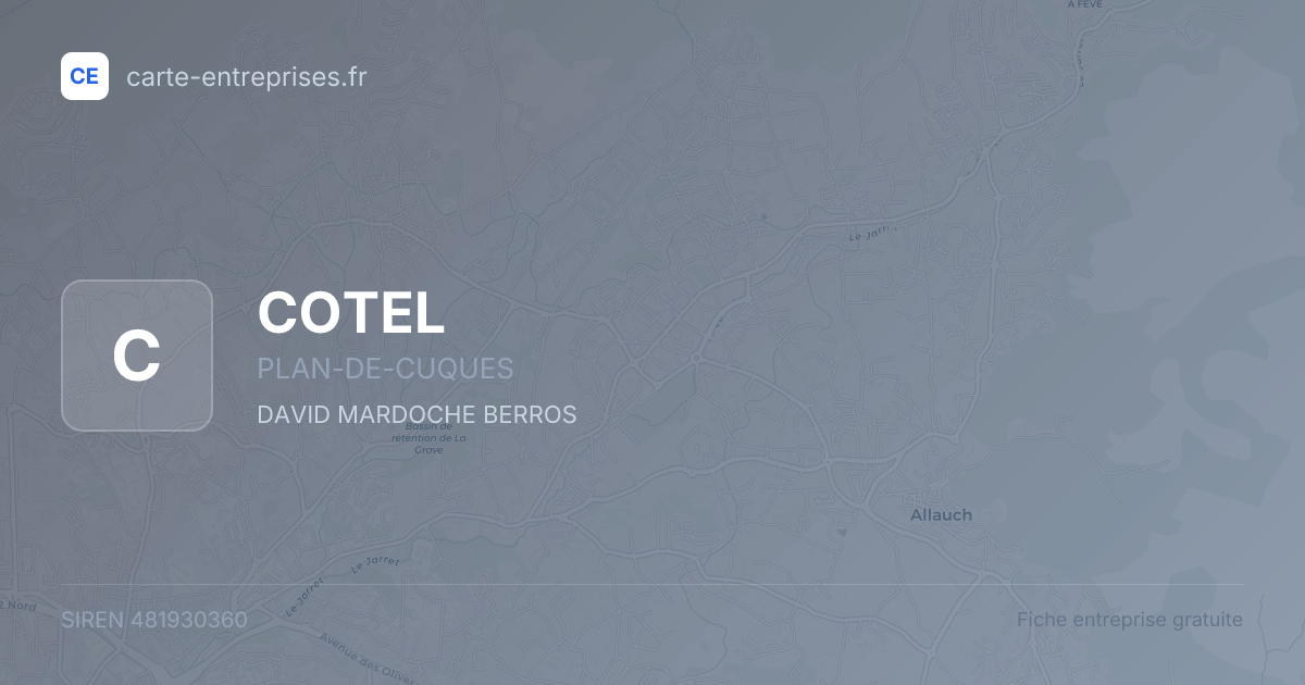 COTEL — 481930360 — fiche entreprise