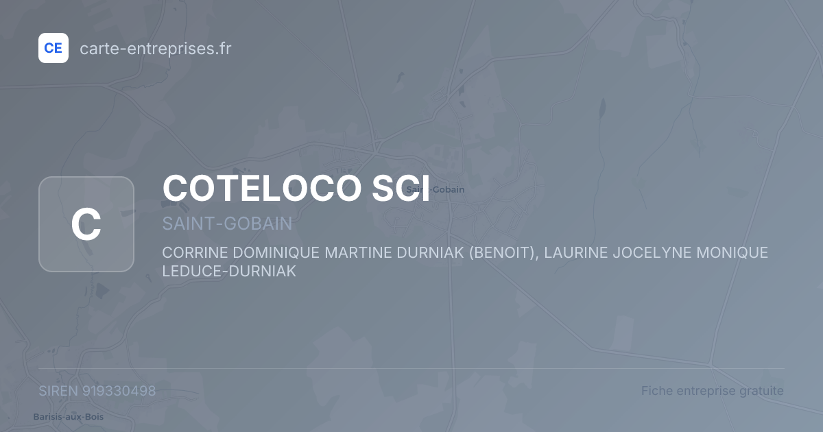 COTELOCO SCI — 919330498 — fiche entreprise