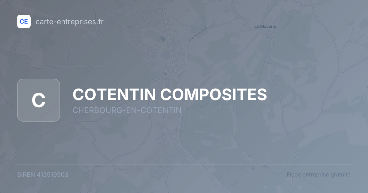 COTENTIN COMPOSITES — 413919903 — fiche entreprise