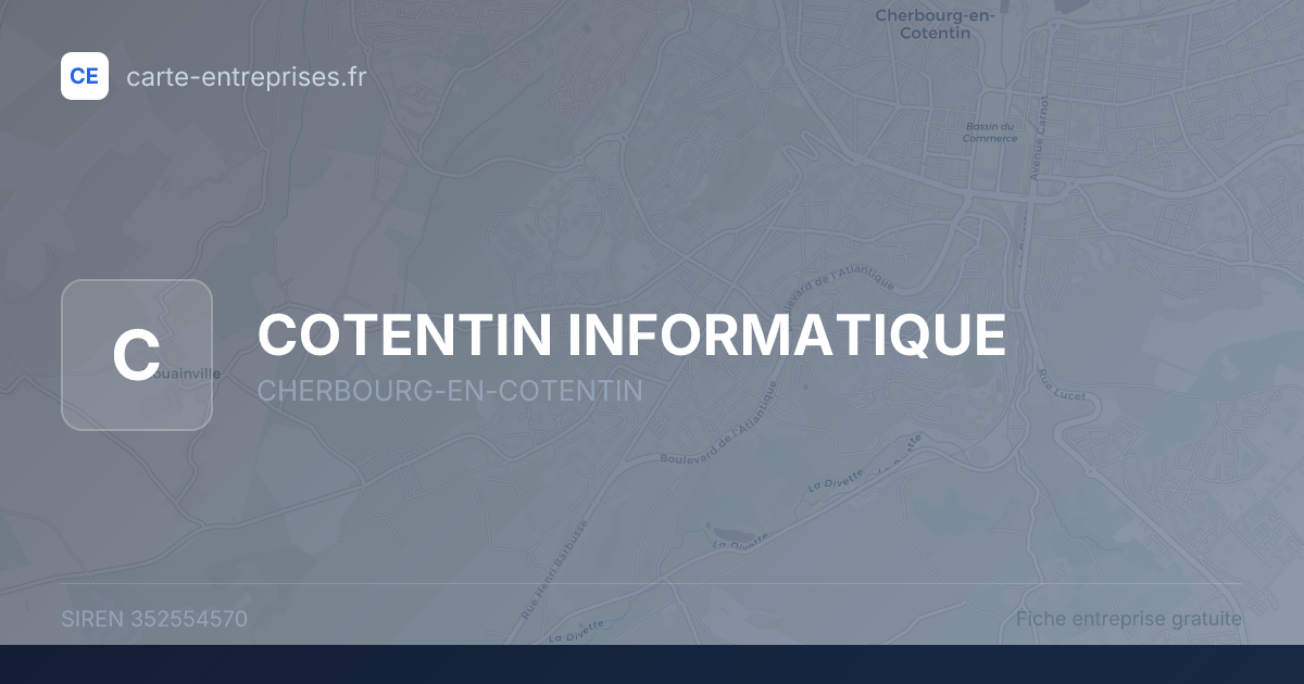 COTENTIN INFORMATIQUE — 352554570 — fiche entreprise