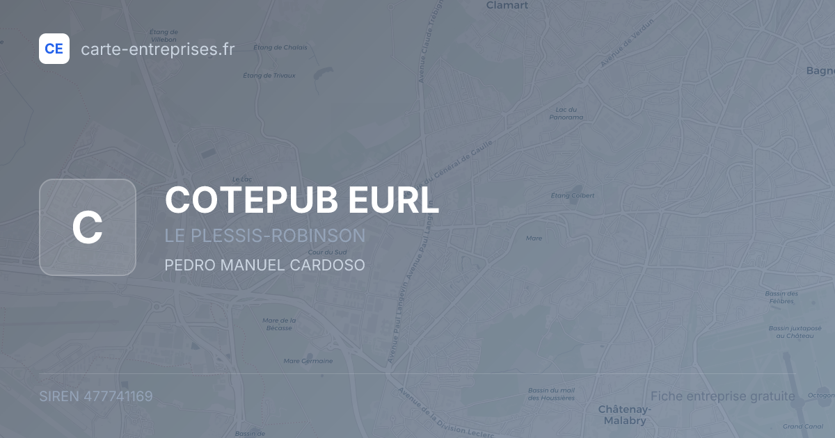 COTEPUB EURL — 477741169 — fiche entreprise