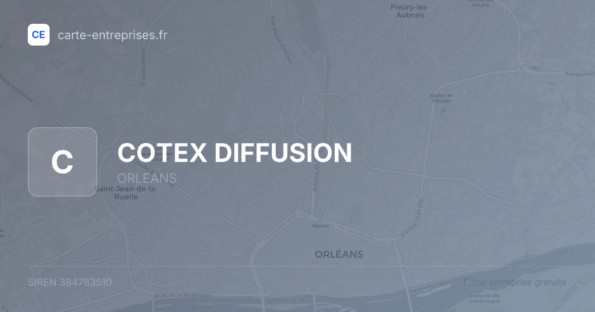 COTEX DIFFUSION — 384783510 — fiche entreprise