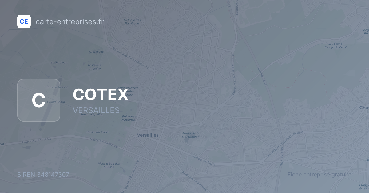 COTEX — 348147307 — fiche entreprise