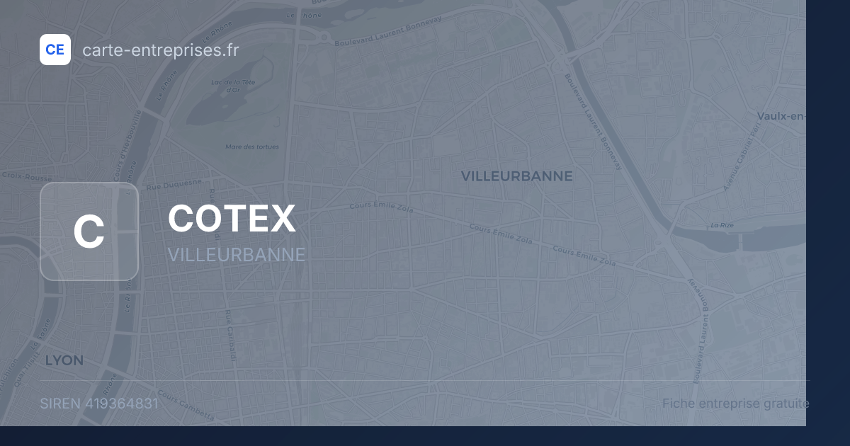 COTEX — 419364831 — fiche entreprise