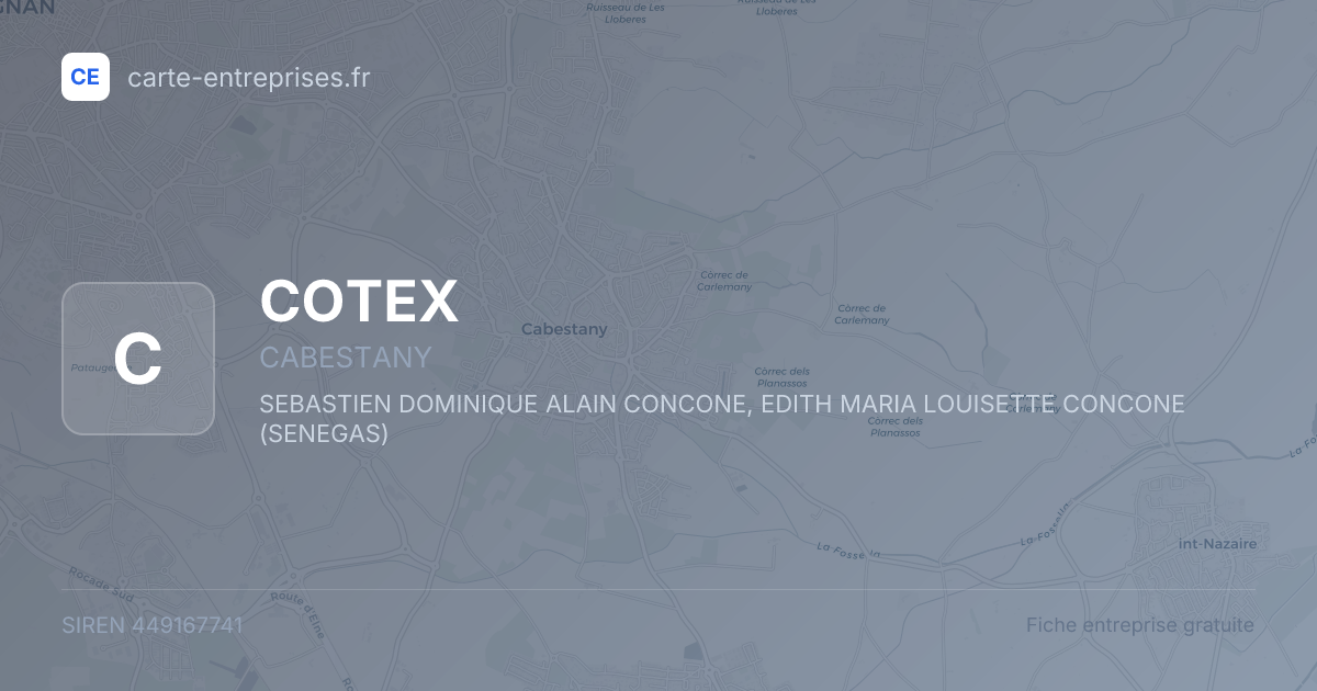COTEX — 449167741 — fiche entreprise