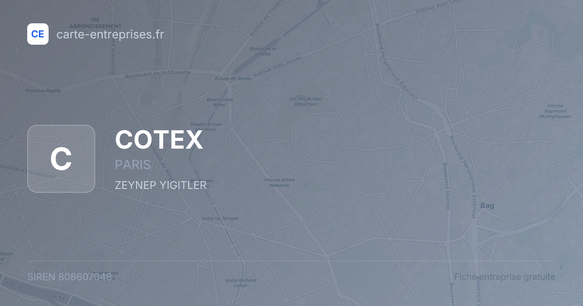 COTEX — 808607048 — fiche entreprise