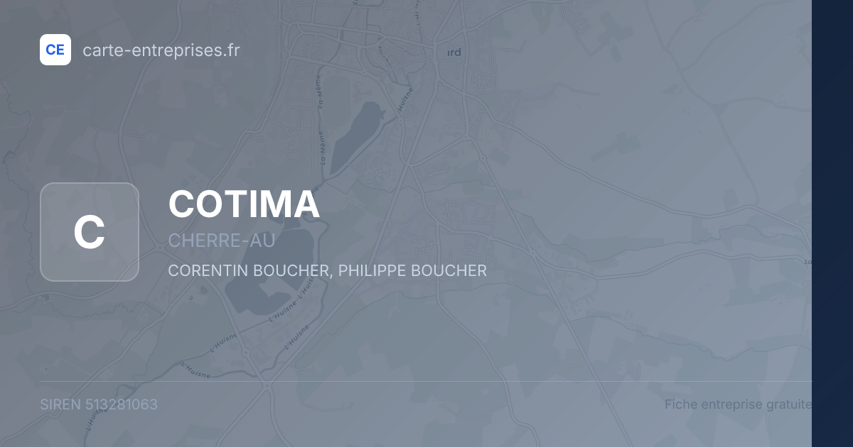 COTIMA — 513281063 — fiche entreprise