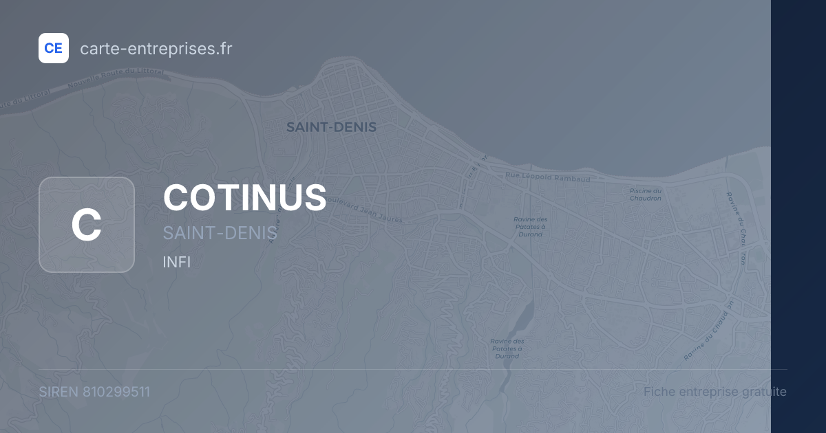 COTINUS — 810299511 — fiche entreprise