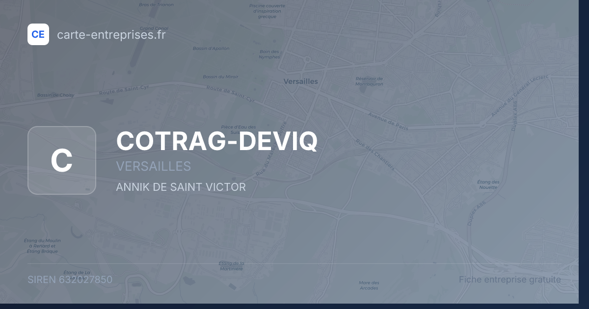 COTRAG-DEVIQ — 632027850 — fiche entreprise