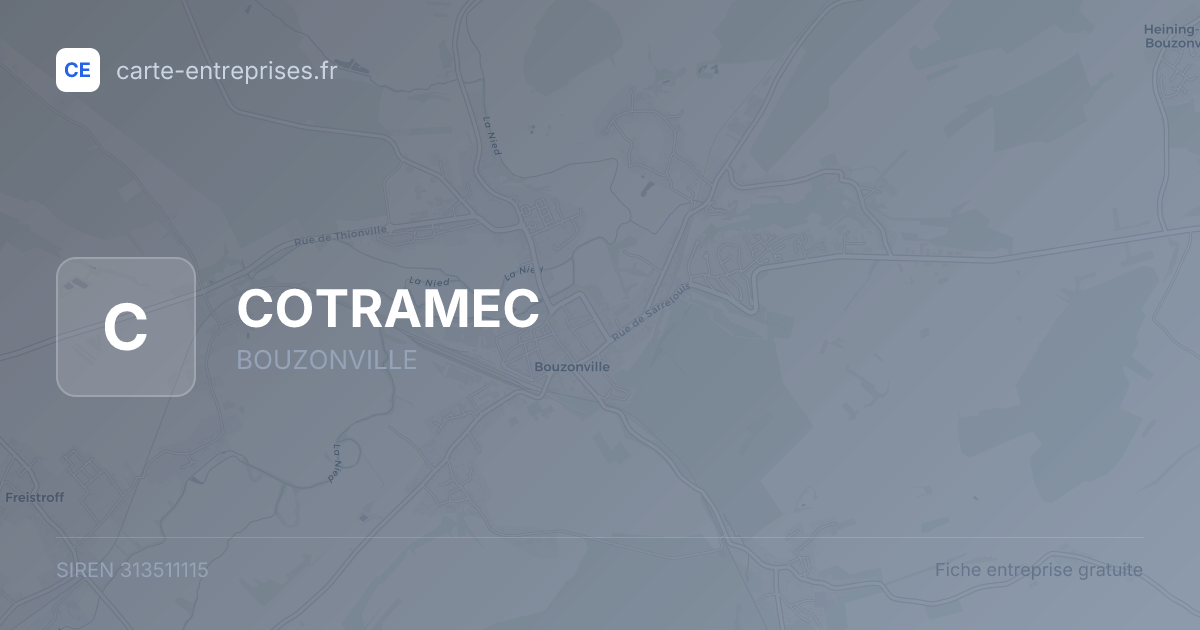COTRAMEC — 313511115 — fiche entreprise