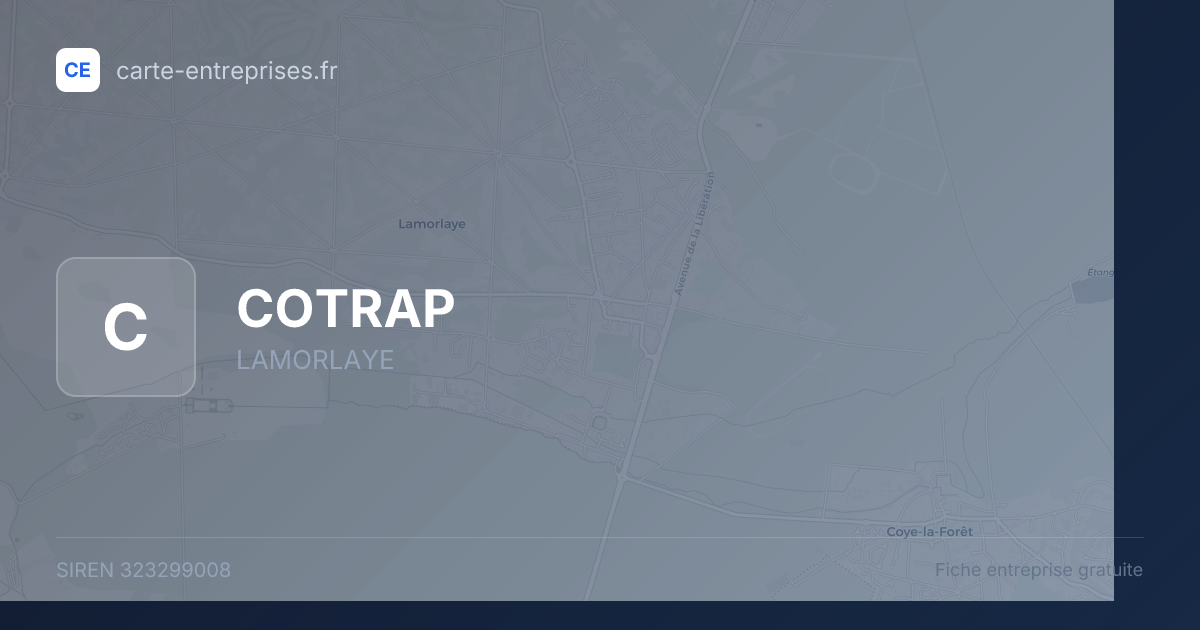 COTRAP — 323299008 — fiche entreprise