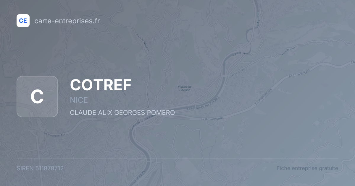 COTREF — 511878712 — fiche entreprise