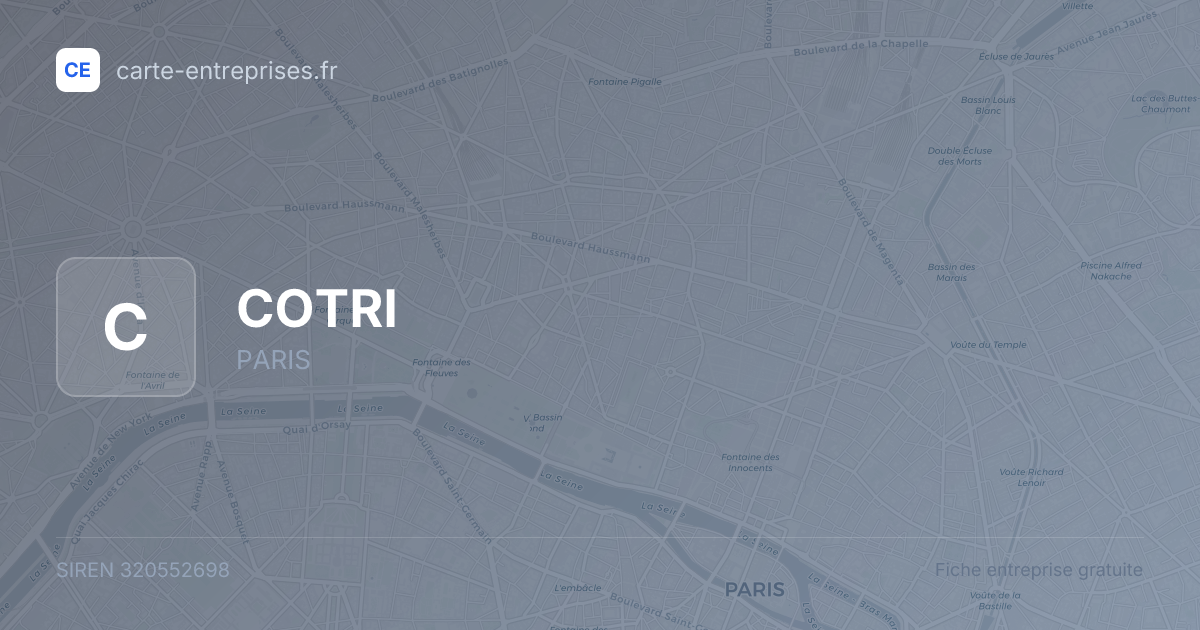 COTRI — 320552698 — fiche entreprise