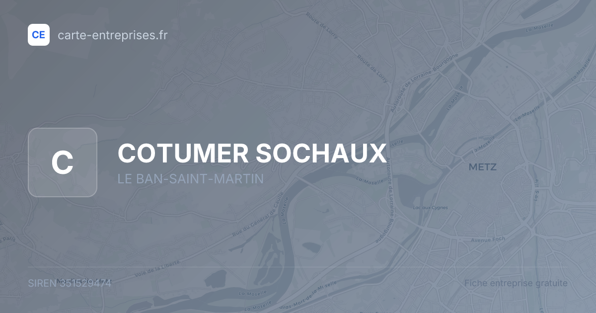 COTUMER SOCHAUX — 351529474 — fiche entreprise