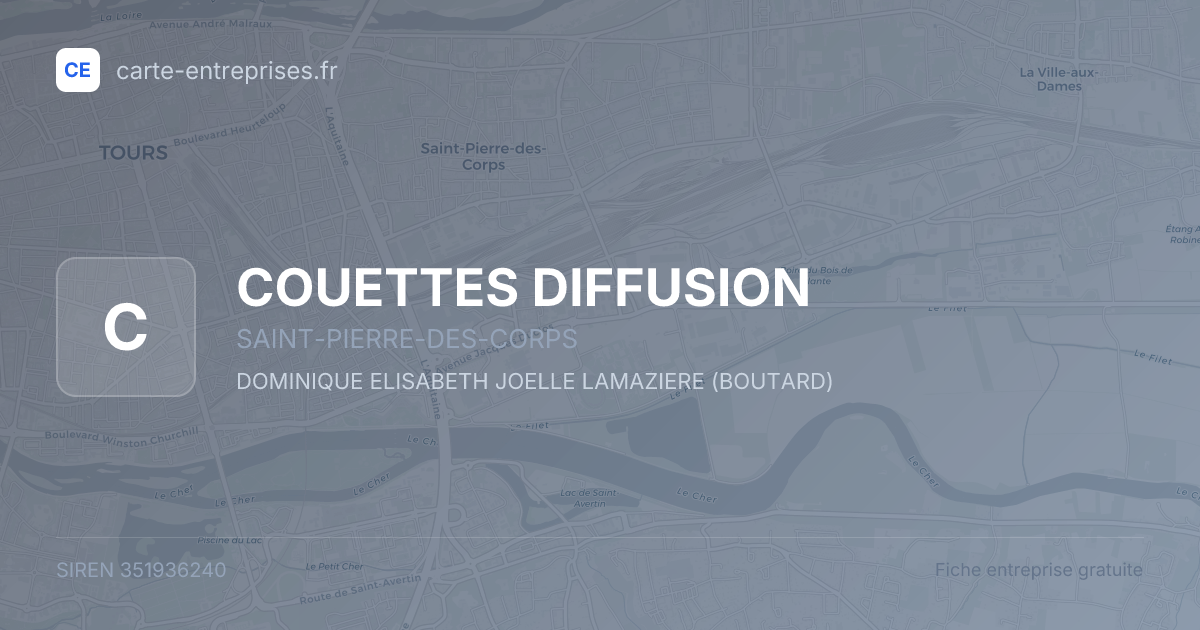 COUETTES DIFFUSION — 351936240 — fiche entreprise