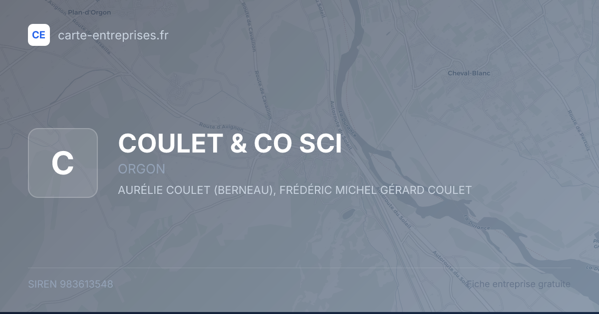 COULET & CO SCI — 983613548 — fiche entreprise