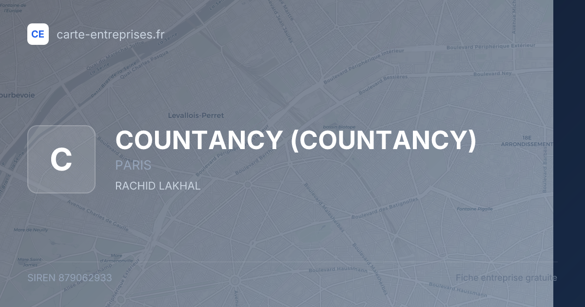 COUNTANCY — 879062933 — fiche entreprise