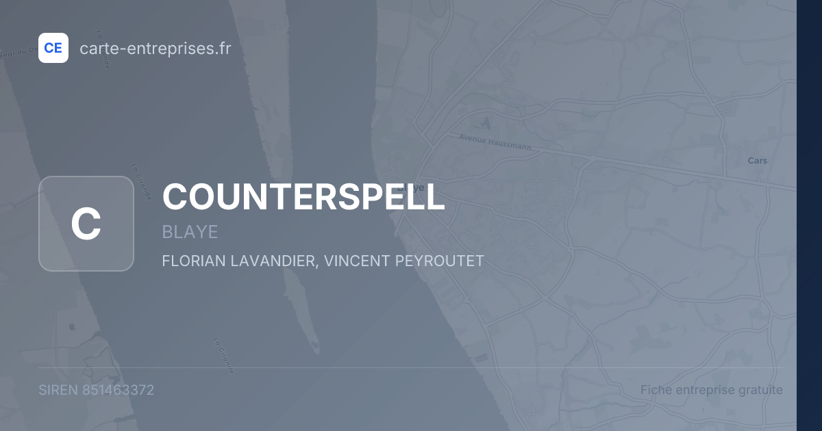 COUNTERSPELL — 851463372 — fiche entreprise