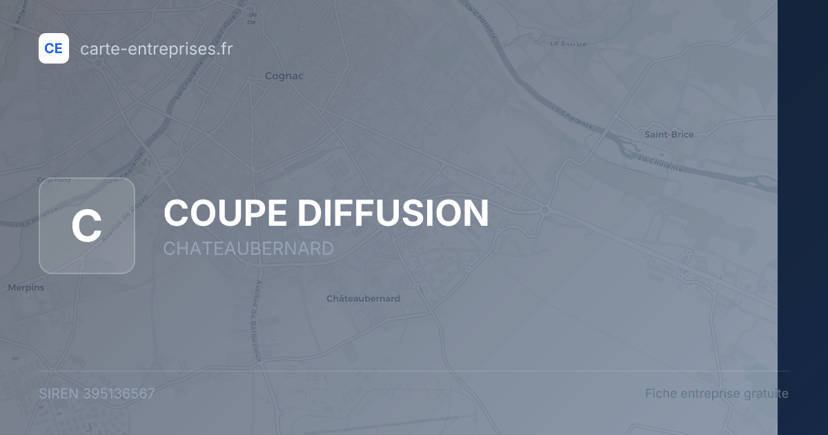COUPE DIFFUSION — 395136567 — fiche entreprise