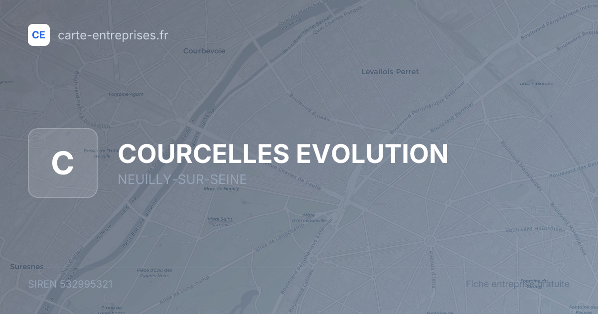 COURCELLES EVOLUTION — 532995321 — fiche entreprise