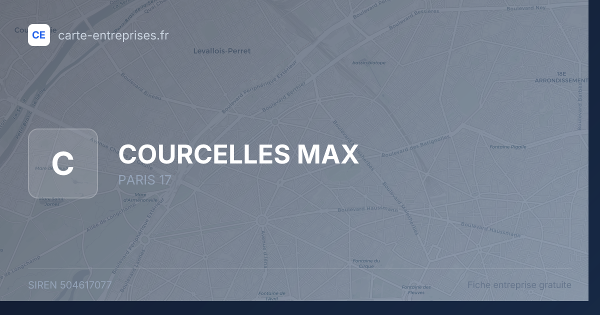 COURCELLES MAX — 504617077 — fiche entreprise