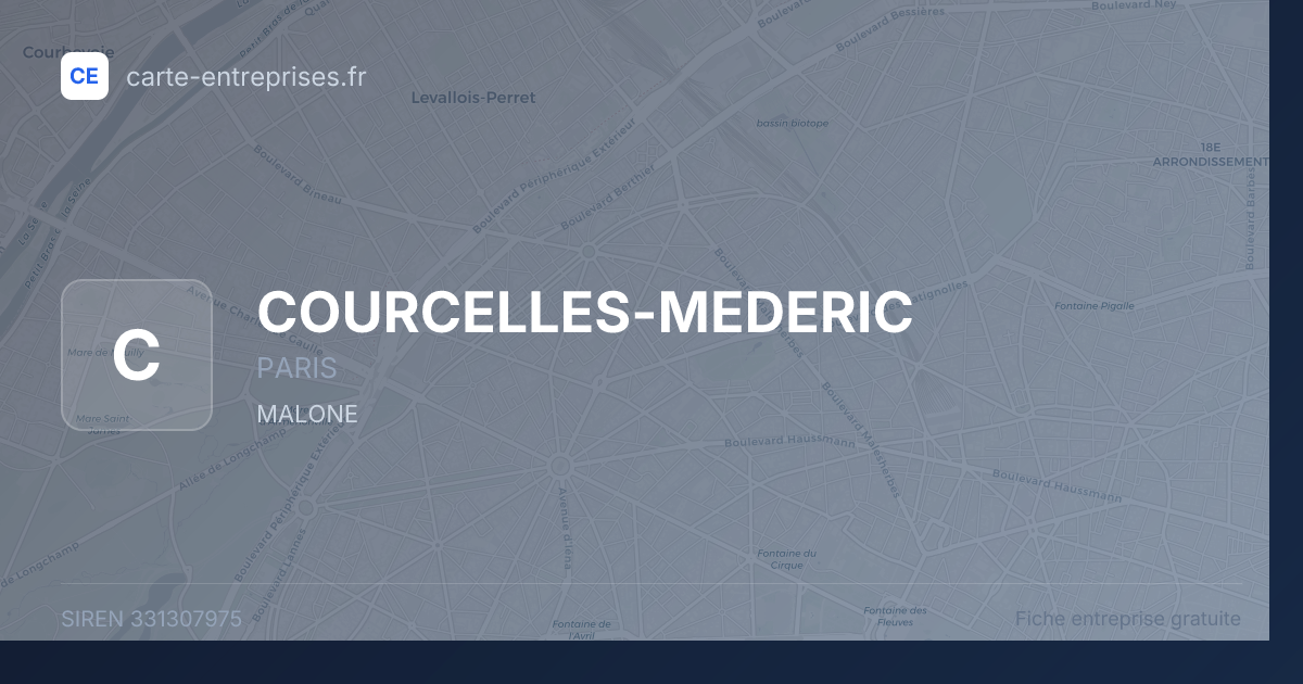COURCELLES-MEDERIC — 331307975 — fiche entreprise