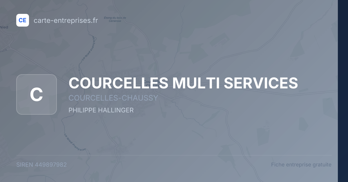 COURCELLES MULTI SERVICES — 449897982 — fiche entreprise