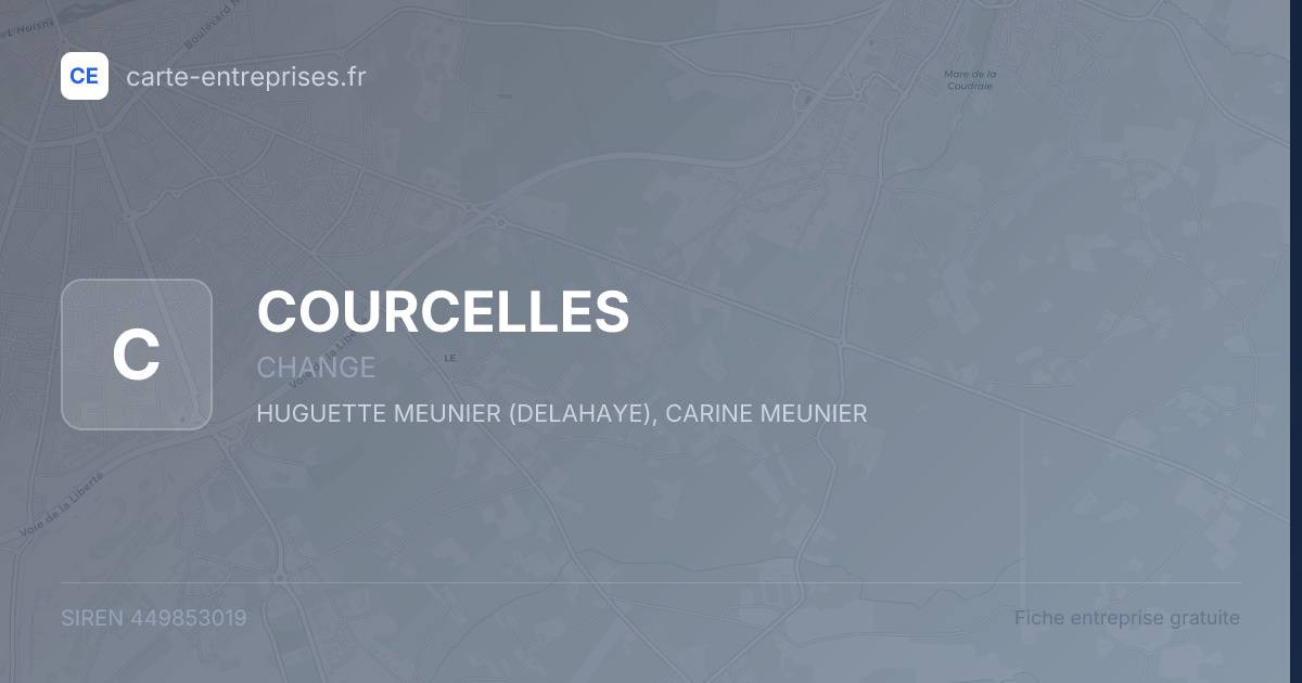 COURCELLES — 449853019 — fiche entreprise