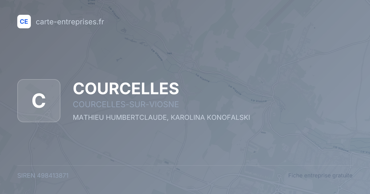 COURCELLES — 498413871 — fiche entreprise